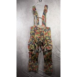 Swiss Military Alpenflage Pants Men L Camo M70 Field Cargo Bib Overalls Tactical